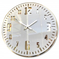 Nástenné akrylové hodiny Unique Flex z117-2-0-x, 30 cm, zlaté