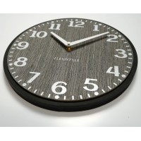 Drevené nástenné hodiny Elegante Flex z227-1d1a-0-x sivé, 30 cm
