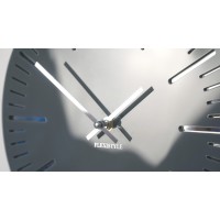 Nástenné akrylové hodiny Trim Flex z112-1a0-x, 30 cm, sivé