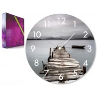 Nástenné sklenené hodiny Bridge Flex z67e s-2-x, 30 cm