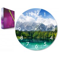Nástenné sklenené hodiny Mountain Flex z67d s-2-x, 30 cm