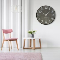 Drevené nástenné hodiny Elegante Flex z227-1d1a-0-x sivé, 50 cm