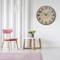 Drevené nástenné hodiny Elegante Flex z227-1d2-1-x svetlohnedé, 50 cm