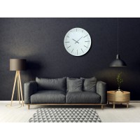 Nástenné akrylové hodiny Trim Flex z112-2-0-x, 50 cm, biele