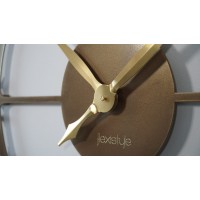Zlaté kovové nástenné hodiny z21a-0ab-0a-x 80cm