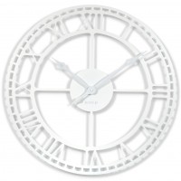 Kovové nástenné hodiny z21a-2-2-x 80cm, biela