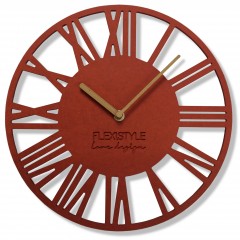 Nástenné hodiny Loft Piccolo z219-3-dx 30 cm, červená 