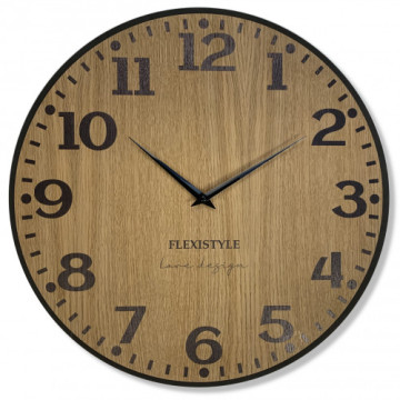 Drevené nástenné hodiny Elegante Flex z227-1d-1-x tmavohnedé, 50 cm Drevené nástenné hodiny Elegante Flex z227-1d-1-x tmavohnedé, 50 cm