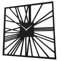 Nástenné hodiny Loft Square z226-1-2-x, 80 cm čierna