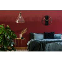 Nástenné hodiny Unique 50cm, Flexistyle z21f čierna