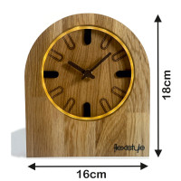 LED podsvietené podlahové hodiny z dubového dreva Flexistyle zs9-d-d9-x