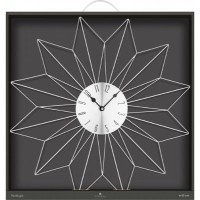 Nástenné hodiny Crystal Star silver, 50cm