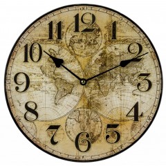 Nástenné hodiny, Mapa, Fal4044, 30cm