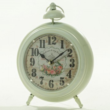 Stolové hodiny motív Budík Cream, Flor0053, 22cm Stolové hodiny motív Budík Cream, Flor0053, 22cm