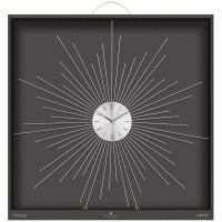Nástenné hodiny Atmosphera Crystal SUN silver, 50cm