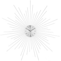Nástenné hodiny Atmosphera Crystal SUN silver, 50cm