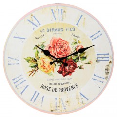 Nástenné hodiny, Flor0120, Rose De Provence, 34cm