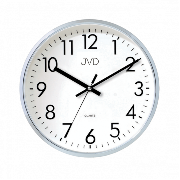 Nástenné hodiny JVD HA43.1 strieborné, 33cm