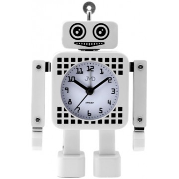 Tichý netikajúcí detský budík JVD ROBOT SRP2304.2, 16cm Tichý netikajúcí detský budík JVD ROBOT SRP2304.2, 16cm