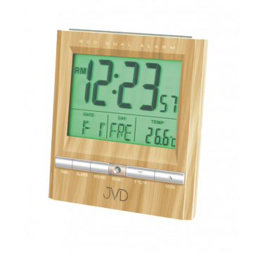 Rádiom riadený digitálny budík JVD RB 92.4, 10cm Rádiom riadený digitálny budík JVD RB 92.4, 10cm