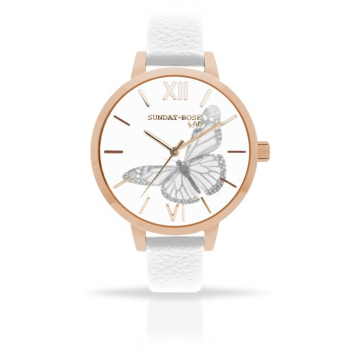 Náramkové hodinky JVD SUNDAY ROSE Alive Butterfly Sense