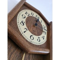 Drevené nástenné hodiny ASSO A17/215/4, 53 cm