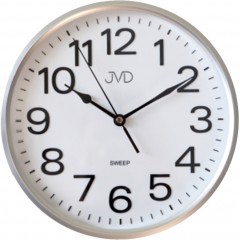 Nástenné hodiny JVD HP683,1 strieborné, sweep, 26cm