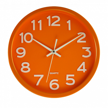 Hodiny JVD HX2413.6, oranžové  30cm