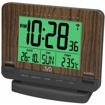 Rádiom riadený budík JVD čierny RB9242.2
