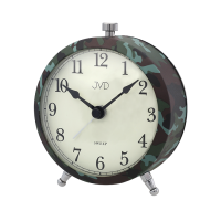 Budík Quartz JVD maskáčový klasik SRP2409.2 Budík Quartz JVD maskáčový klasik SRP2409.2