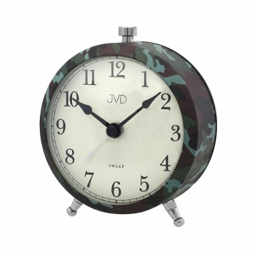 Budík Quartz JVD maskáčový klasik SRP2409.2 Budík Quartz JVD maskáčový klasik SRP2409.2