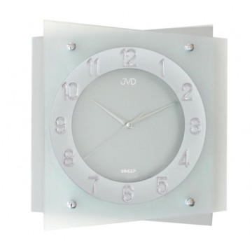Nástenné hodiny JVD NS29104.1 strieborná 33cm