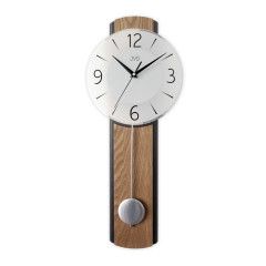 Drevené sklenené kyvadlové hodiny JVD NS22017/78, 60cm