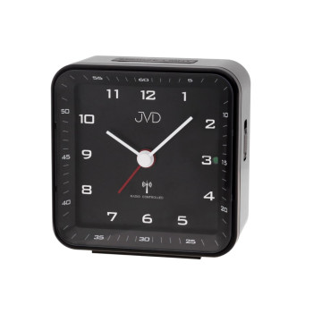 Hranatý rádiom riadený budík JVD RB977.1 Hranatý rádiom riadený budík JVD RB977.1