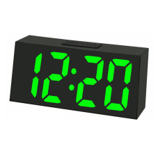 Digitálny budík do siete so zelenými LED svietiacimi číslami JVD SB3628.1