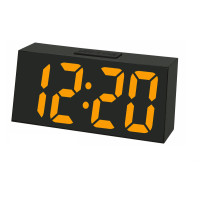 Digitálny budík do siete s oranžovými LED svietiacimi číslami JVD SB3628.2