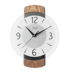 Drevené sklenené tiché hodiny JVD NS22018/78, 35cm Drevené sklenené tiché hodiny JVD NS22018/78, 35cm