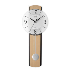 Drevené sklenené kyvadlové hodiny JVD NS22017/68, 60cm
