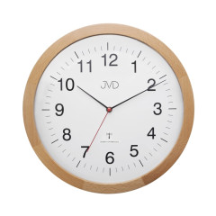 Drevené rádiom riadené hodiny JVD NR22009/68, 30cm Drevené rádiom riadené hodiny JVD NR22009/68, 30cm