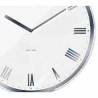 Nástenné hodiny Karlsson MODERN ROMAN 5423WH 40cm