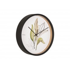 Nástenné hodiny Karlsson KA5885, 26 cm Botanické listy zelená