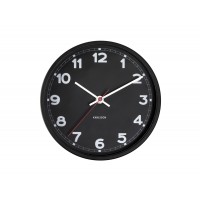Nástenné hodiny New Classic Karlsson KA5846, čierna 20cm 