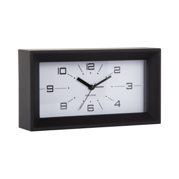 Budík Lujo Rectangle Karlsson KA6066BK, 20cm