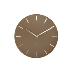 Luxusné nástenné hodiny Karlsson Charm KA5716BR – hnedá (45 cm)
