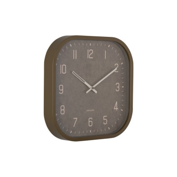Nástenné hodiny Elemental Cuadrado Karlsson KA6138GR, 30cm