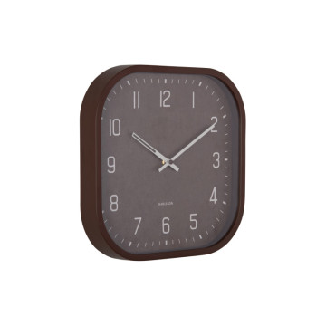 Nástenné hodiny Elemental Cuadrado Karlsson KA6138BR, 30cm