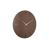 Dizajnové kovové hodiny Karlsson Esmerado KA6072BR (40 cm) – Matná hnedá