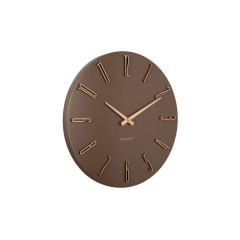 Dizajnové kovové hodiny Karlsson Esmerado KA6072BR (40 cm) – Matná hnedá