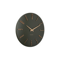 Nástenné hodiny Karlsson Esmerado KA6072GR (40 cm) - tmavozelené (Luxury Green)