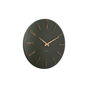 Nástenné hodiny Karlsson Esmerado KA6072GR (40 cm) - tmavozelené (Luxury Green) Nástenné hodiny Karlsson Esmerado KA6072GR (40 cm) - tmavozelené (Luxury Green)
